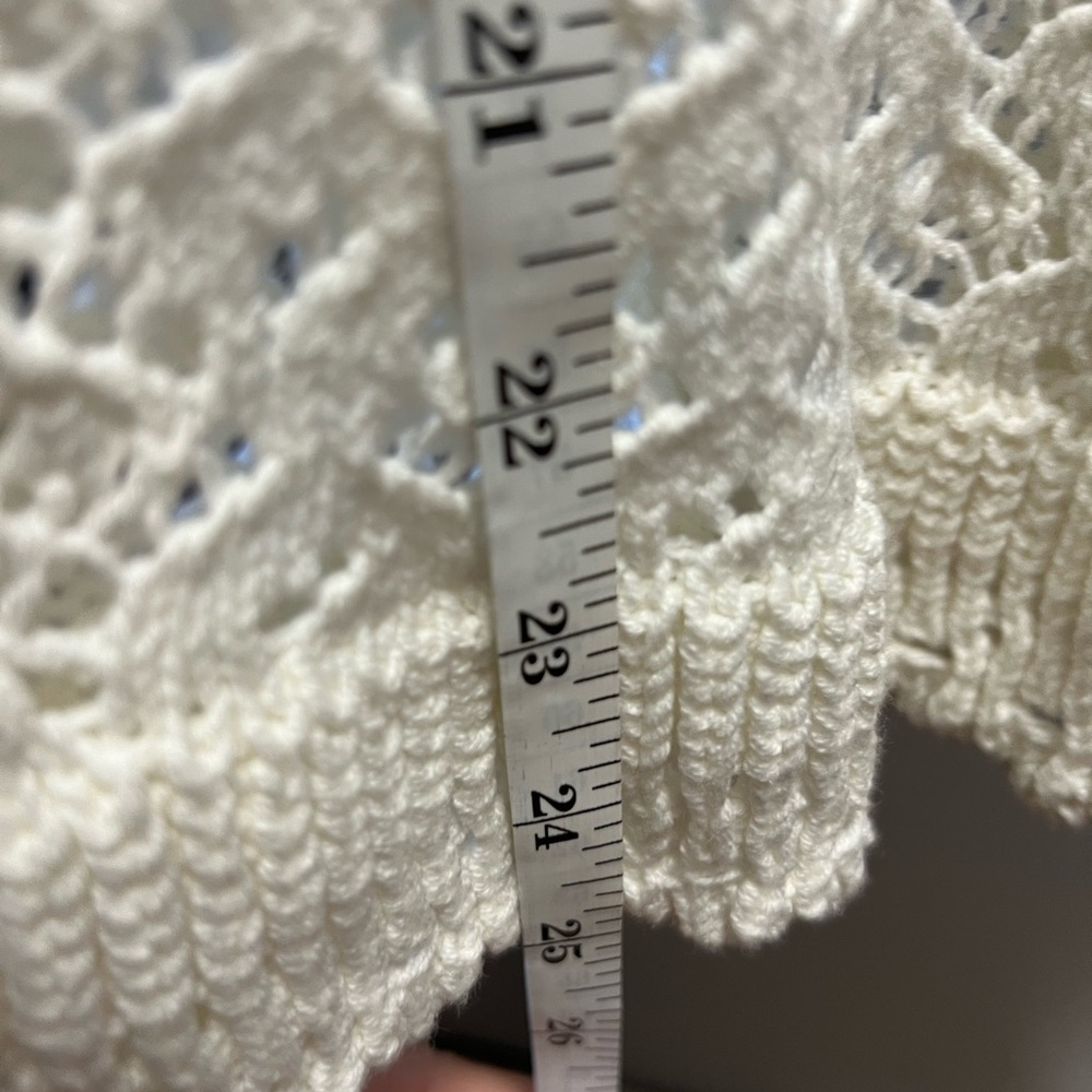 White Lace Ruffle Top - Picture 6 of 6